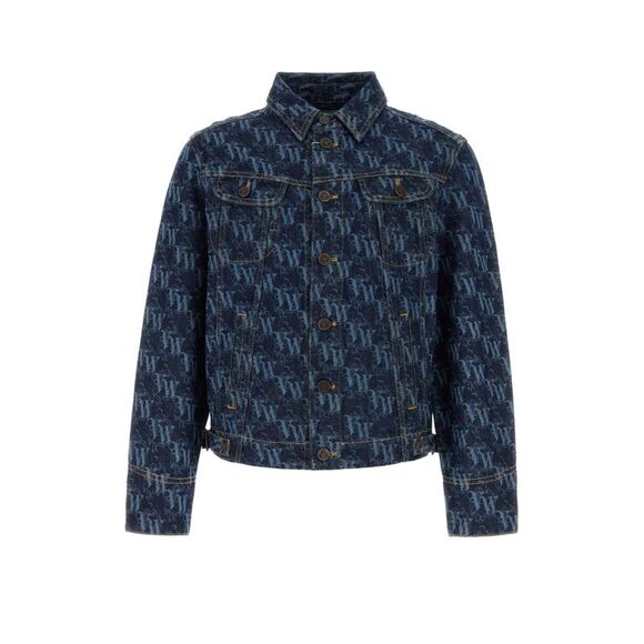 Vivienne Westwood Men Printed Denim Stormrider Jacket